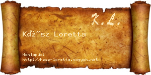 Kész Loretta névjegykártya